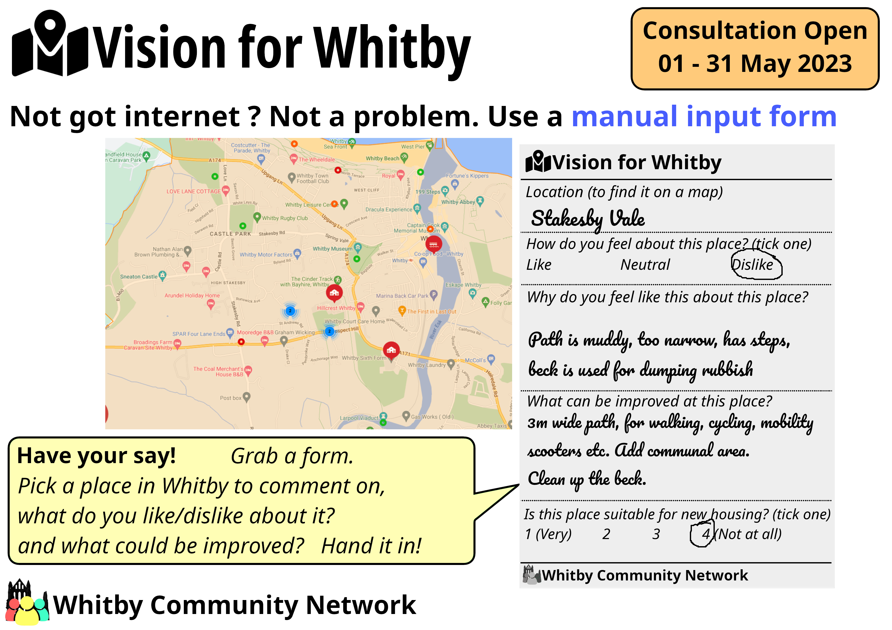 Vision For Whitby : Manual Poster