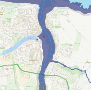 Whitby Flood Map
